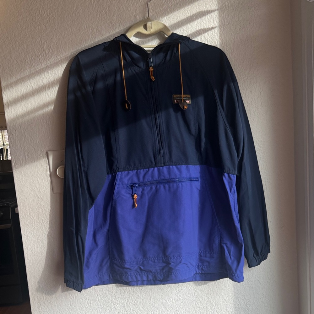 L.L. Bean Two-Tone Women’s Hooded Windbreaker Outdoors Gorpcore